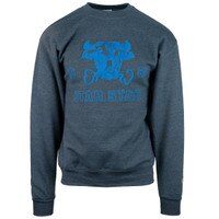 Champion utah state retro bull ash grey unisex crewneck sweatshirt